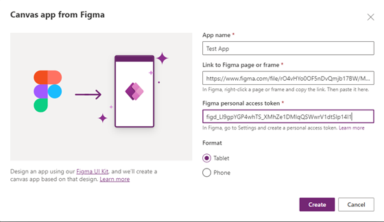 PowerApps from Figma