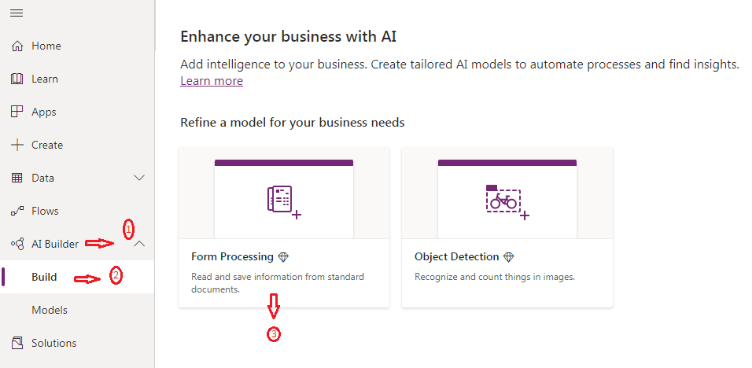 Form Processing AI Builder Model in Power Platform - Microsoft Business ...