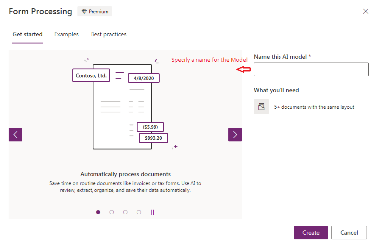 Form Processing AI Builder Model in Power Platform - Microsoft Business ...