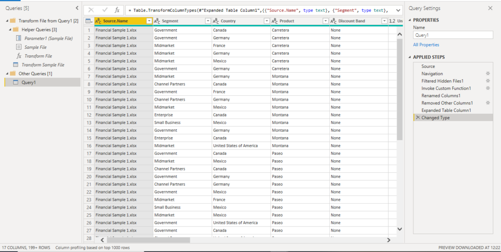 Power BI > Get Data from OneDrive for Business (Folder as a source ...