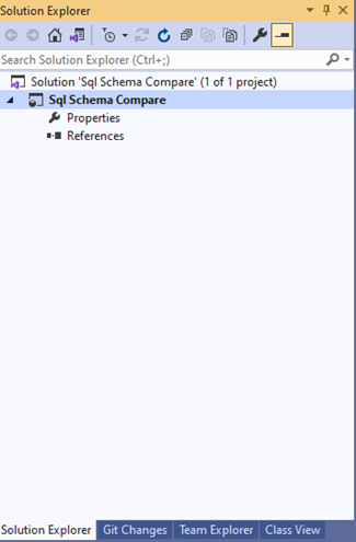 SQL Schema Compare In Visual Studio